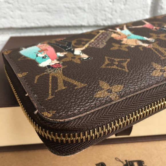 💯% Authentic Louis Vuitton Monogram Zip Wallet - Picture 8 of 16